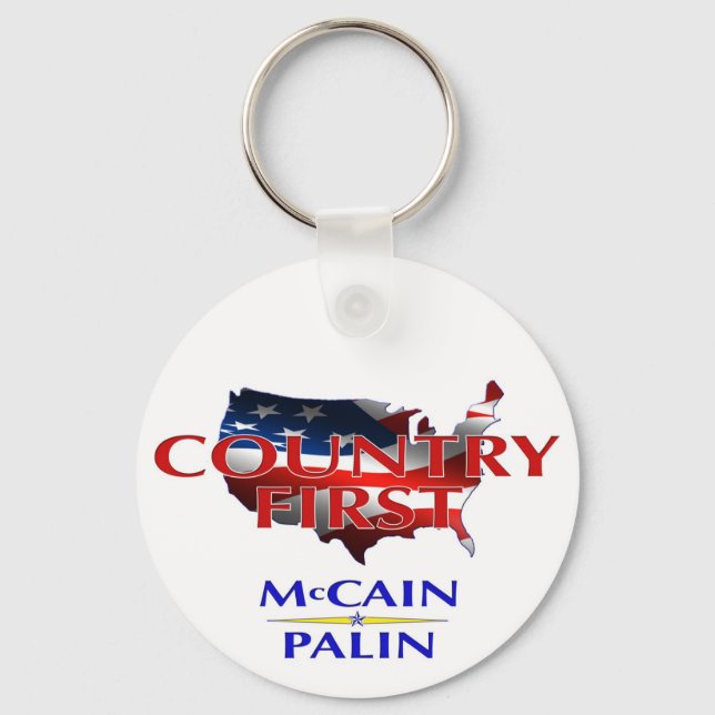 Country First keychain (Front)