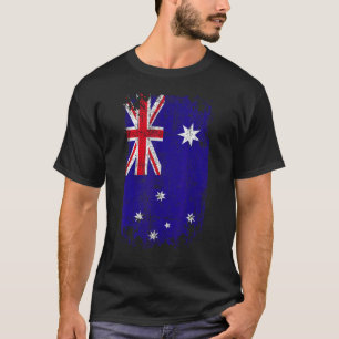 Country Flag Souvenir Grunge Flag Australia T-Shirt