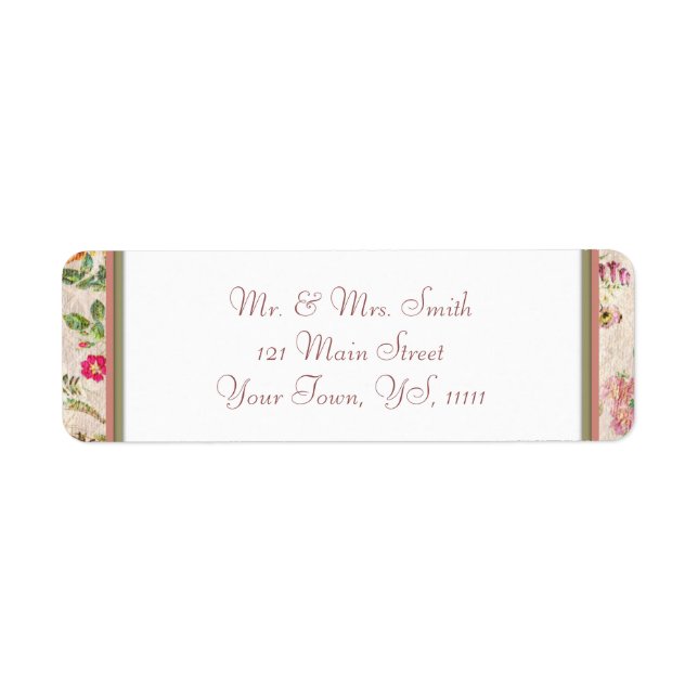 Country Floral Return Address (Front)