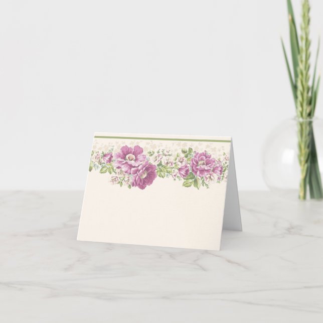 Country Flowers Note Card (Front)