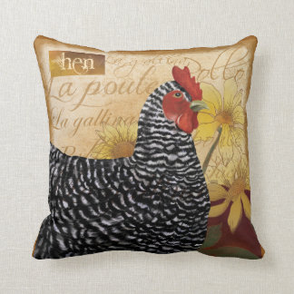 Country French Chicken, La Poulet Pillow