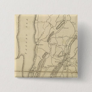 Country from Frog's Point to Croton River 2 Inch Square Button