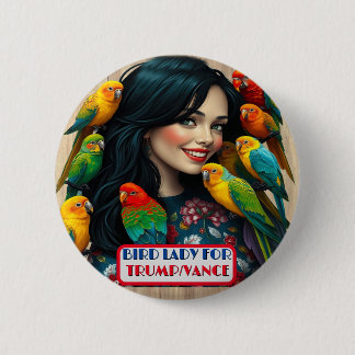 Country Gals Bird Lady for Trump/Vance Button