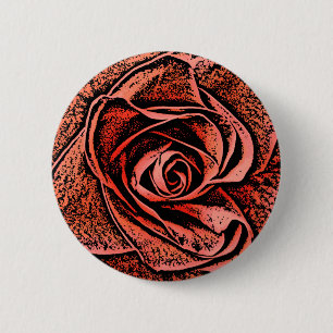 COUNTRY GARDEN FLOWERS 2 INCH ROUND BUTTON