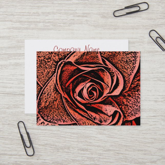 COUNTRY GARDEN FLOWERS BUSINESS CARD (Front/Back In Situ)