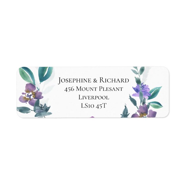 Country Garden, Foliage Adresse de retour (Devant)