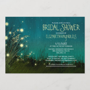 Country Garden Lights Bridal Shower Invitations