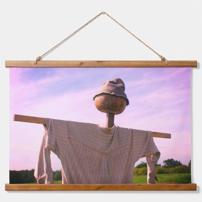 Country Garden Scarecrow Hanging Tapestry (Front)