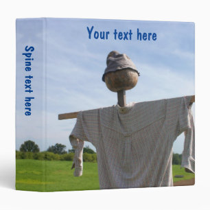 Country Garden Scarecrow Personalized Binder