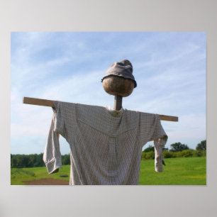 Country Garden Scarecrow Poster