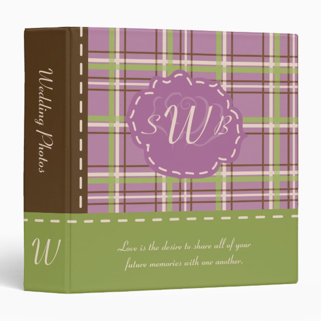 Country Garden Wedding 3-Ring Binder (Front/Spine)