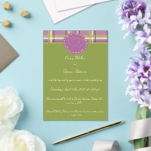 Country Garden Wedding Acrylic Invitations