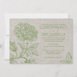 Country Garden Wedding Invitations