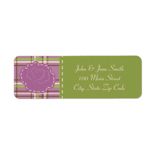 Country Garden Wedding Return Address Label