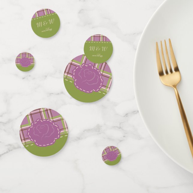 Country Garden Wedding Table Confetti (Group)