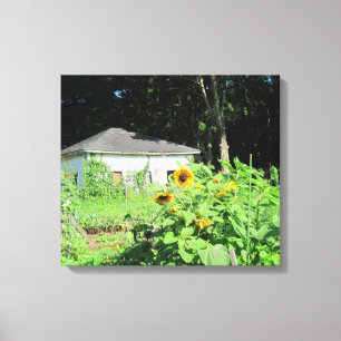 Country Garden Wrapped Canvas
