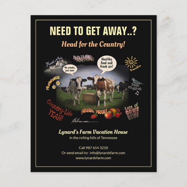 Country Getaway Flyer (Front)
