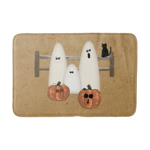 Country Ghosts Halloween Bath Mat