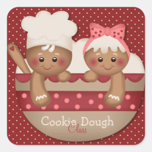 Country Gingerbread Chefs Stickers