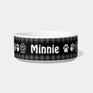 Country Gingham Pet Bowl