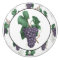 Country Grapes fruit ceramic knob