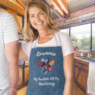 Country Heartstrings Personalized Grandmother Name Apron