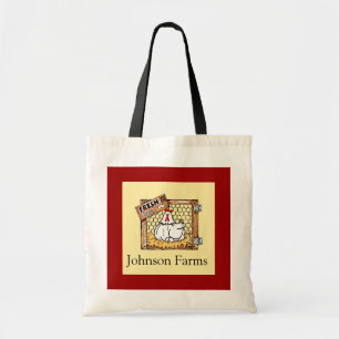 Country Hen & Fresh Eggs Tote Bag