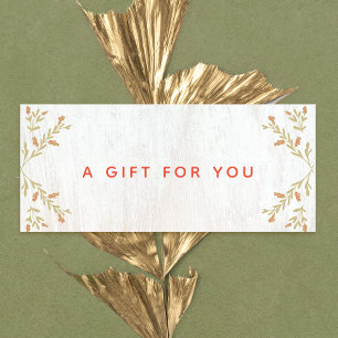 Country Holiday Wood Gift Certificate