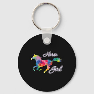 Country Horse Girl Riding Horses Horseck Rider Equ Keychain