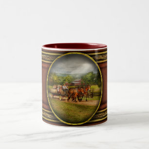 Country - Horse - Life's Pleasures Two-Tone Coffee Mug