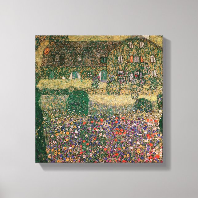 Country House by the Attersee, c.1914 Canvas Print (Front)