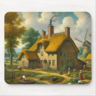 Country house mouse pad