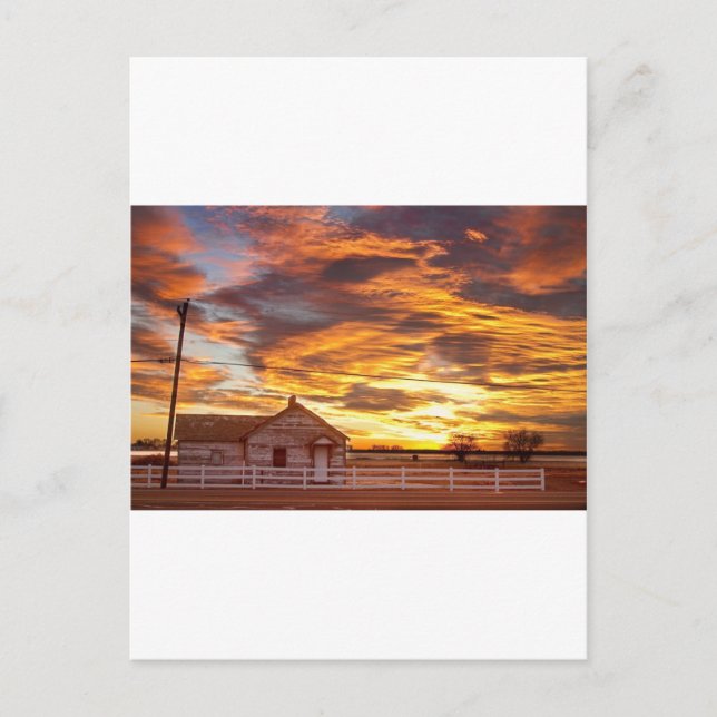 Country House Sunset Longmont Colorado Boulder Cou Postcard (Front)