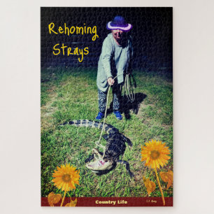 Country Humour -- Rehoming Strays Jigsaw Puzzle