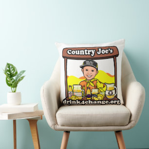 Country Joes Lemonade Throw Pillow