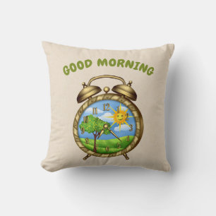 Country Kitchen Clock Pillow