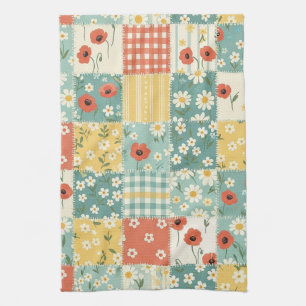 Country Kitchen Floral Pattern Towel