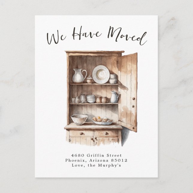 Country Kitchen | Moving Announcement Postcard (Front)