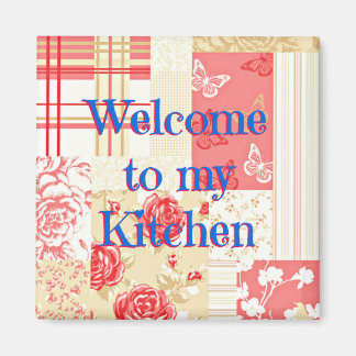 Country Kitchen Square Magnet