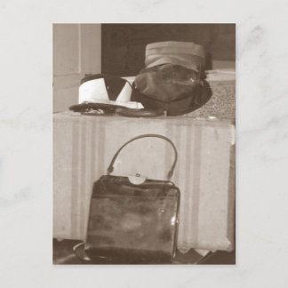 country lady postcard