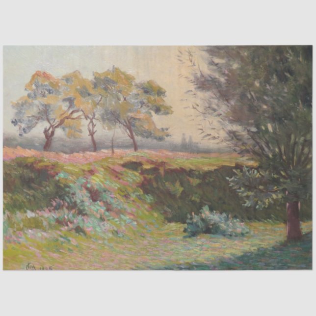 Country Landscape (by Léo Gausson) Tissue Paper (Front)