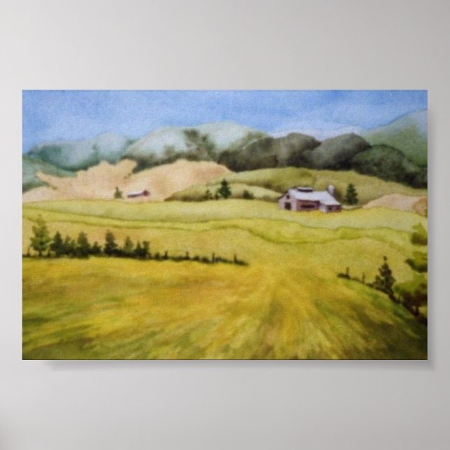 Country Landscape Poster (Front)