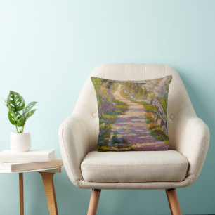 Country Lane by Newell Convers Wyeth Throw Pillow