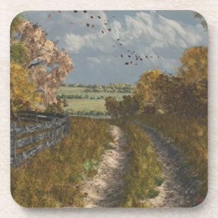 Country Lane in Fall Coaster