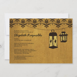 Country Lanterns Bridal Shower Invitations