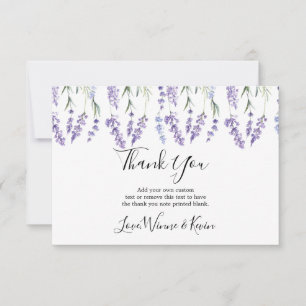 Country Lavender Merci Cartes