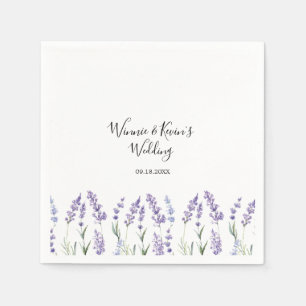 Country Lavender Wedding Napkin
