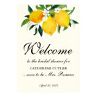 Country Lemon and Flowers Bridal Shower Welcome