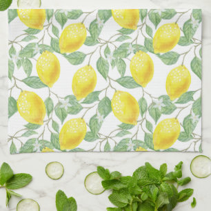 Country Lemon Pattern Kitchen Towel
