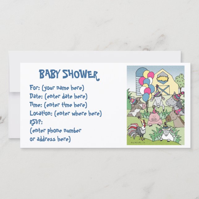 Country Life 20 Baby Shower (Front)